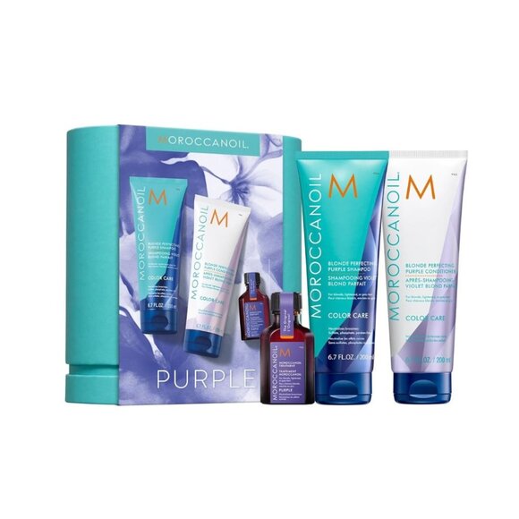 NWT - Moroccanoil Spring Purple Set 4pk (8.5 Fl.Oz., 0.85 Fl.Oz.) - Picture 1 of 9
